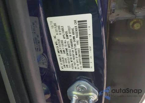 2011 Honda Accord 2.4 Lx z USA, uszkodzony, nr VIN 1HGCP2F33BA036902